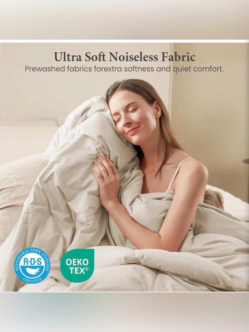 Joysoul Goose Feather Down Comforter Duvet Queen